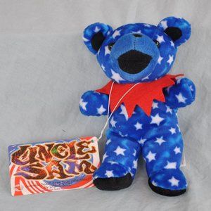 plush liquid blue Uncle Sam bear NWT Grateful Dead (w641)